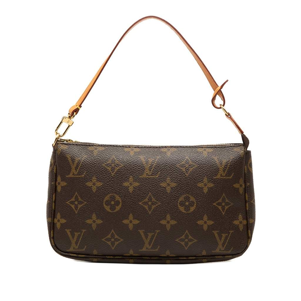 Louis Vuitton Monogram Pochette Accessoires Brown Very good - Front View