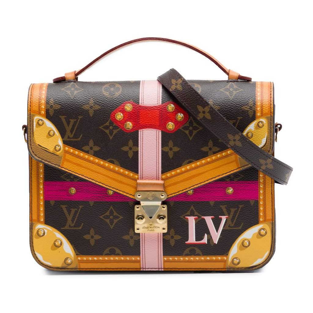 Louis Vuitton Monogram Summer Trunks Pochette Metis Brown Very good - Front View
