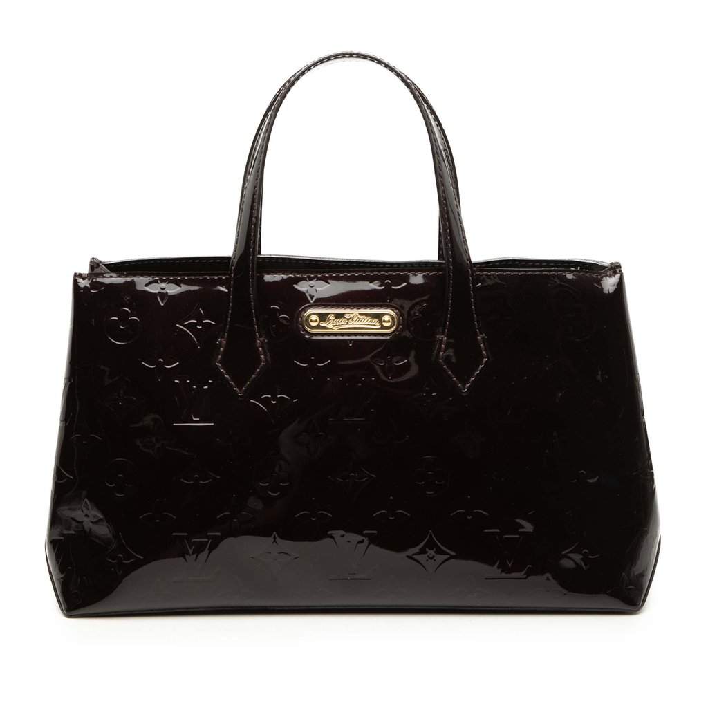 Louis Vuitton Monogram Vernis Wilshire PM Purple Leather Good condition - Front View