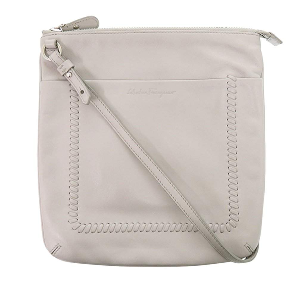 Ferragamo Leather Whipstitch Crossbody MultiColor Leather Very good - Front View