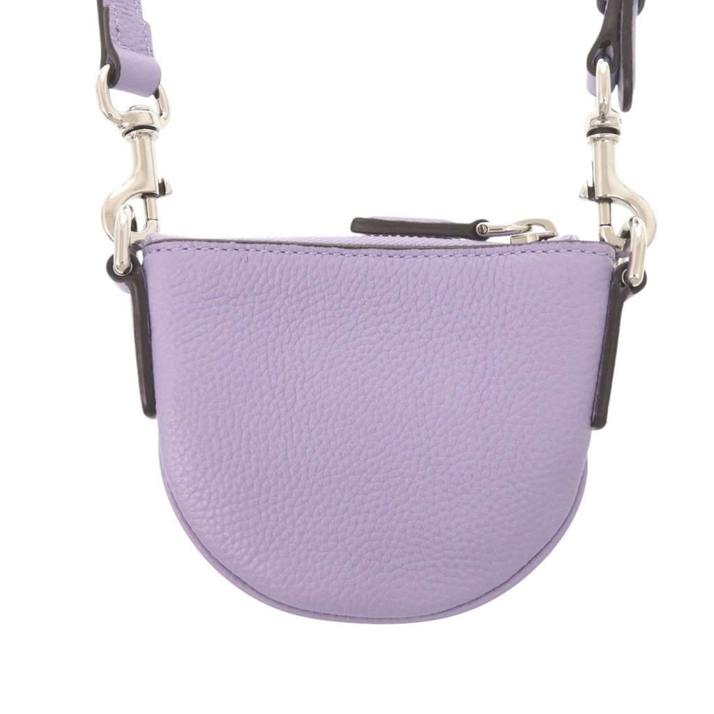 Gucci Micro Mini Calfskin Web B Crossbody Purple Leather Very good - Front View