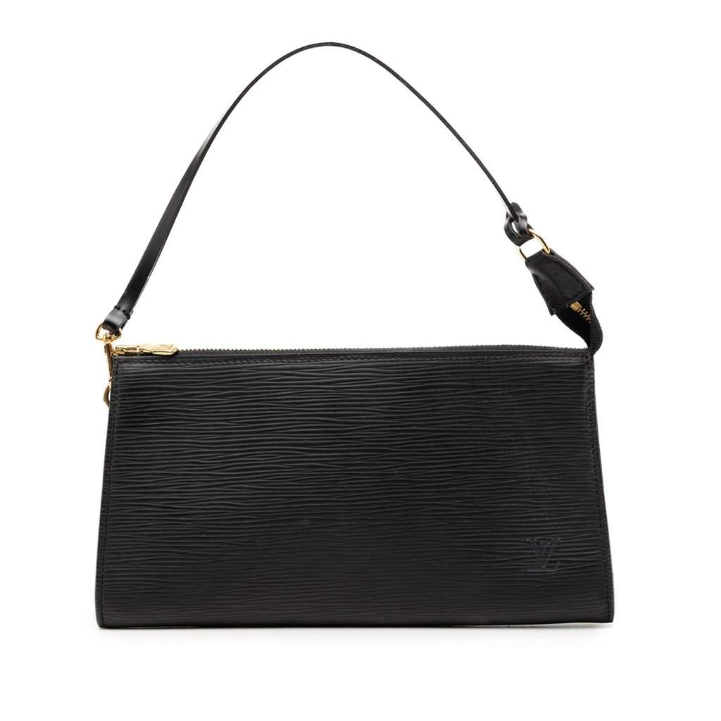 Louis Vuitton Epi Pochette Accessoires Black Leather Very good condition - Front View