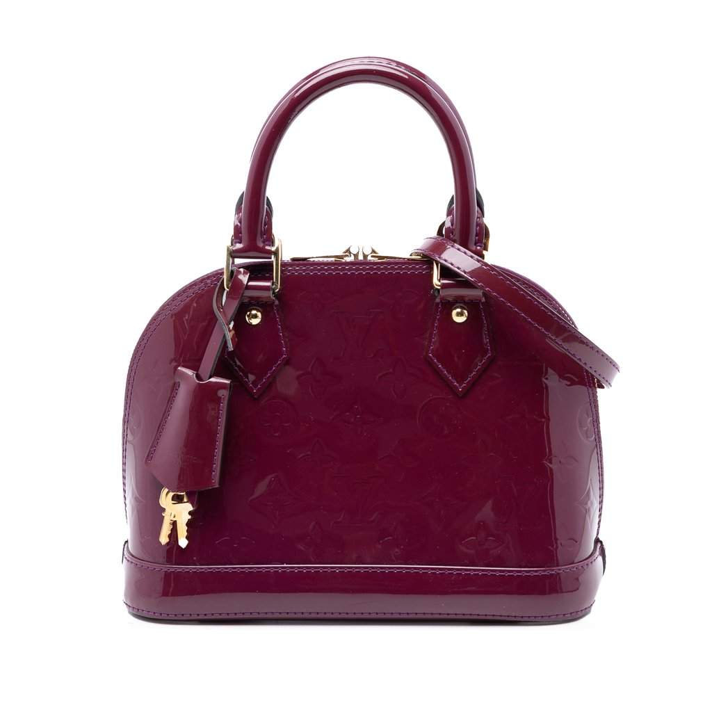 Louis Vuitton Monogram Vernis Alma BB Purple Leather Very good condition - Front View