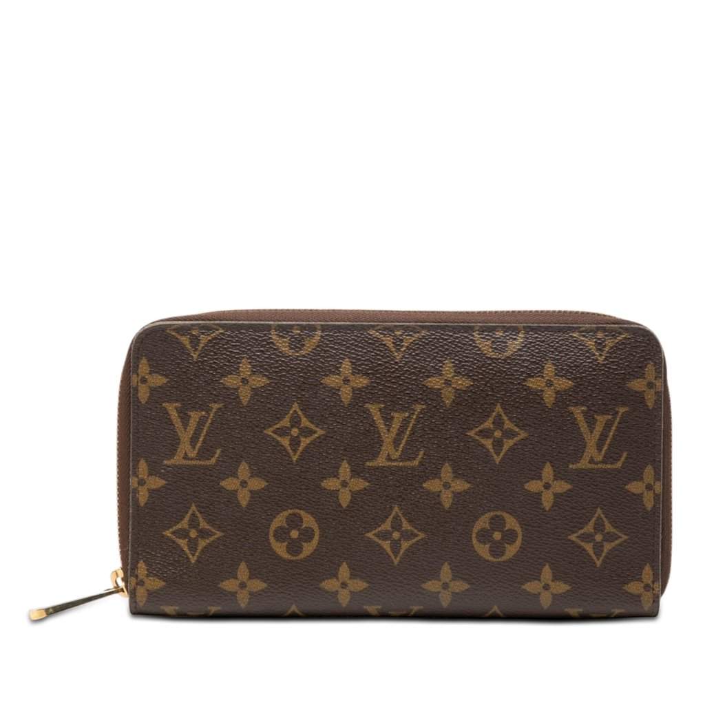 Louis Vuitton Monogram Zippy Organizer Wallet Brown Very good - Front View