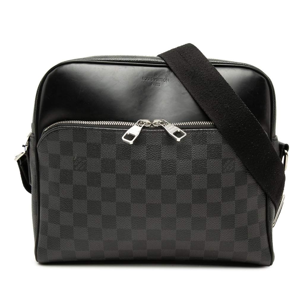 Louis Vuitton Damier Graphite Dayton Reporter MM Black Very good condition - Front View