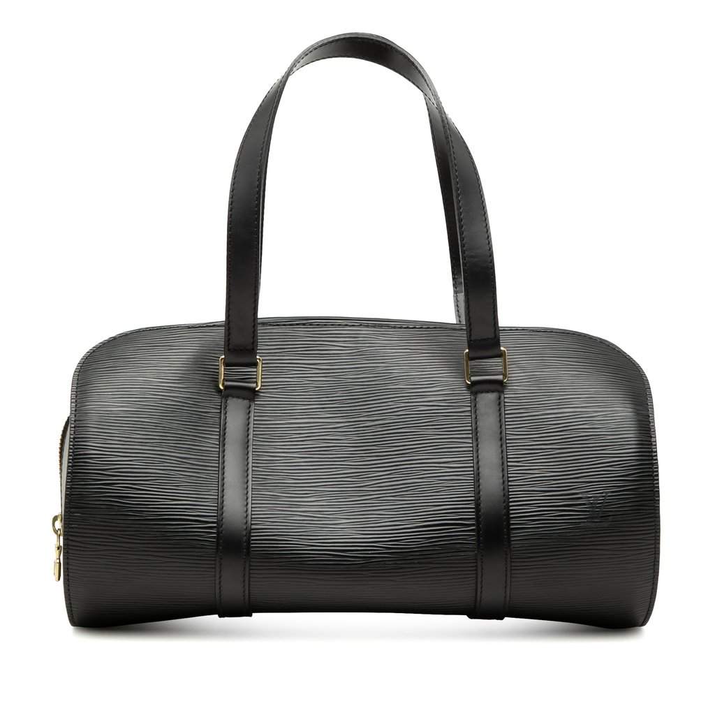 Louis Vuitton Epi Soufflot Black Leather Very good - Front View