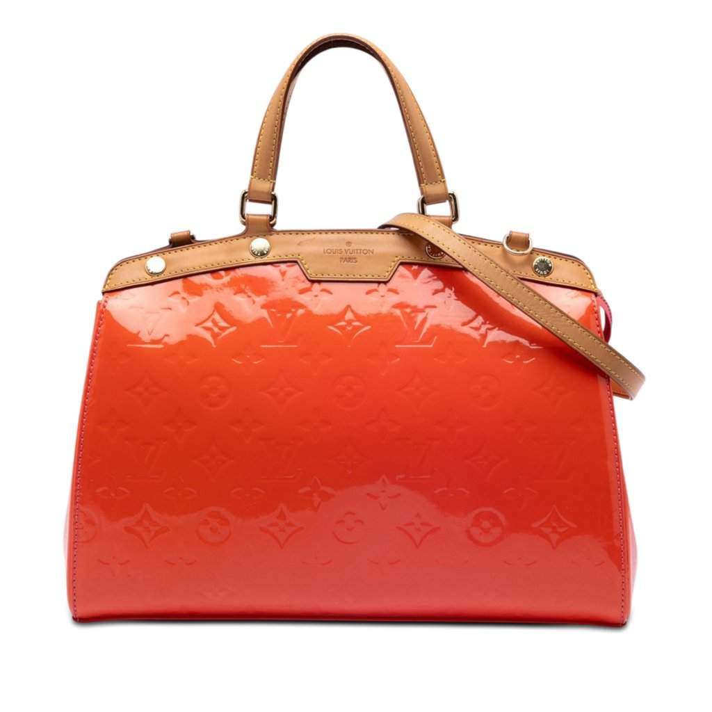 Louis Vuitton Monogram Vernis Brea MM Orange Leather Very good - Front View