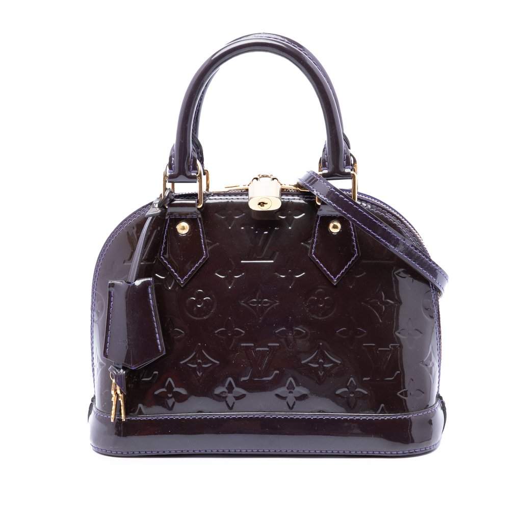 Louis Vuitton Monogram Vernis Alma BB Purple Leather Very good - Front View