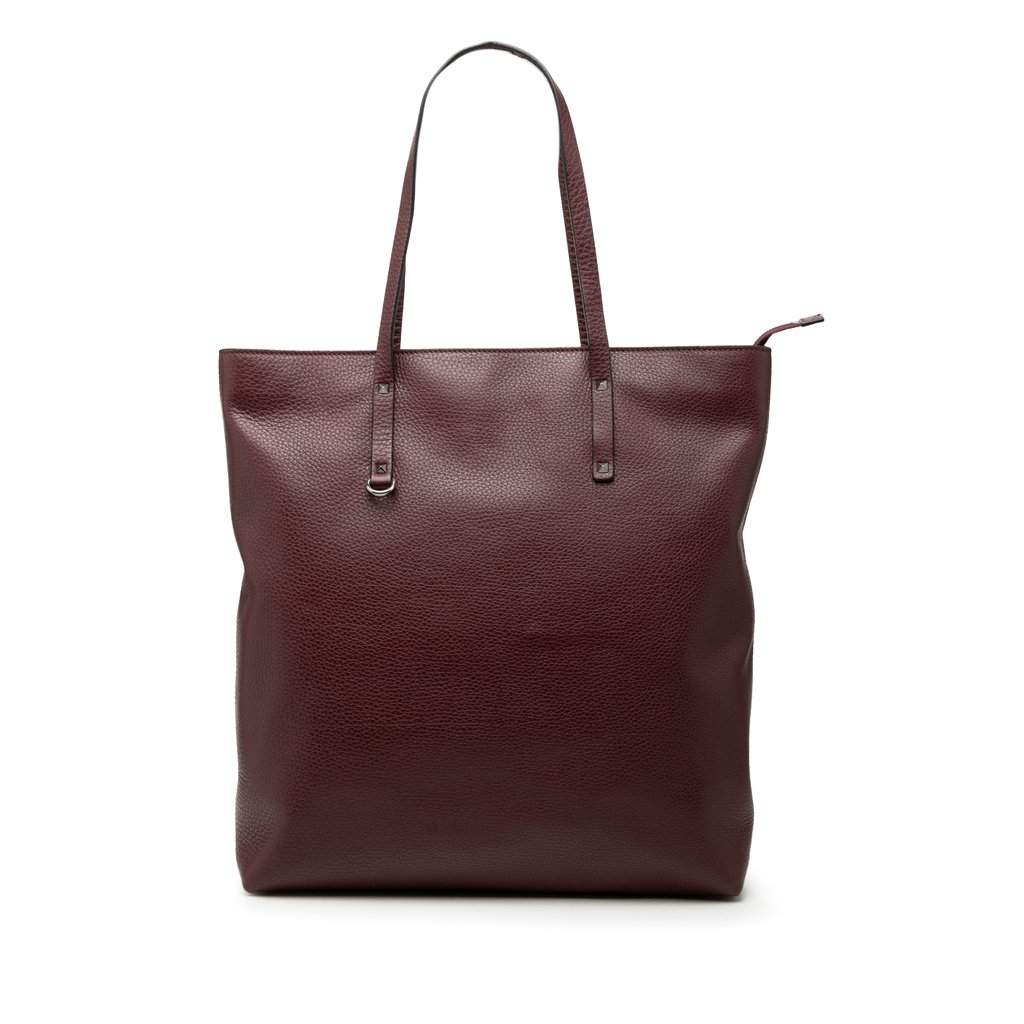 Valentino Leather Tote Red Leather Very good condition - Front View
