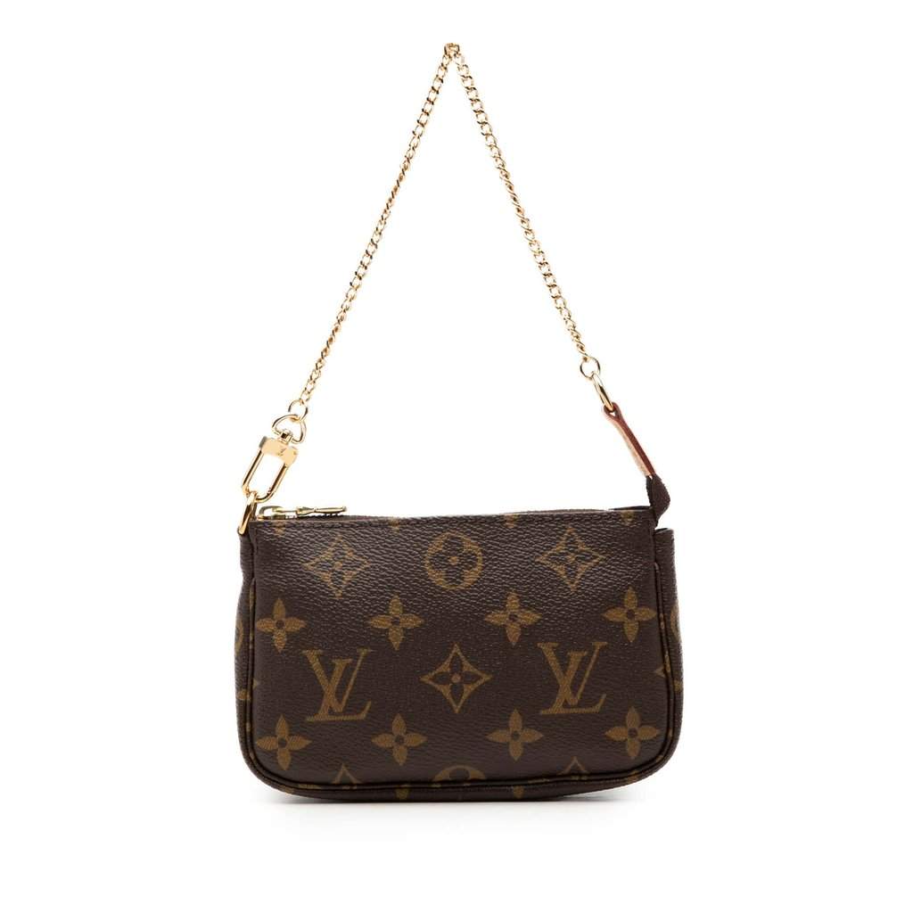 Louis Vuitton Monogram Mini Pochette Accessoires Brown Very good - Front View