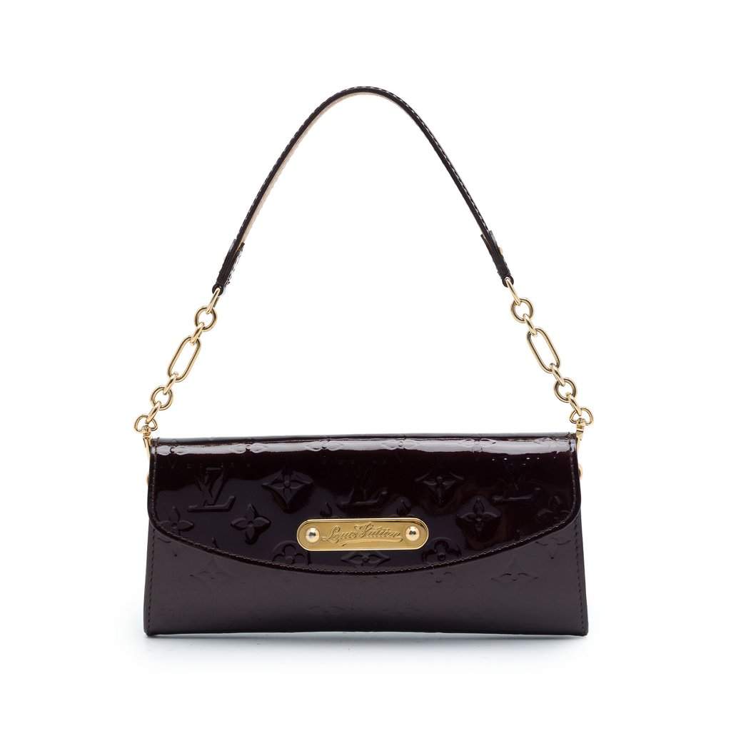 Louis Vuitton Monogram Vernis Sunset Boulevard Purple Leather Very good - Front View