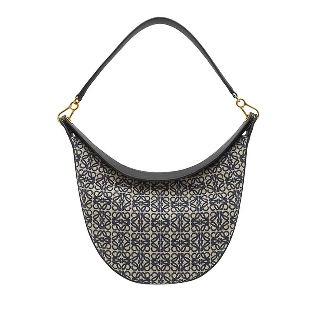 Loewe Anagram Canvas Luna Hobo Blue Very good condition - Front View
