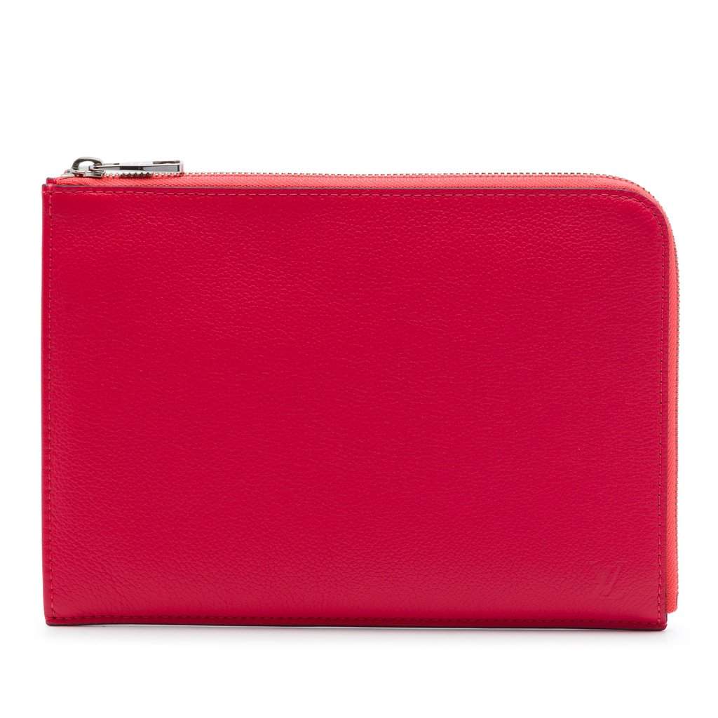 Louis Vuitton Taurillon Pochette Jour PM Red Leather Very good - Front View
