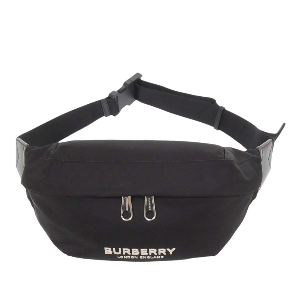 Burberry Nylon Sonny Logo Belt Bag Black Very good condition - Front View