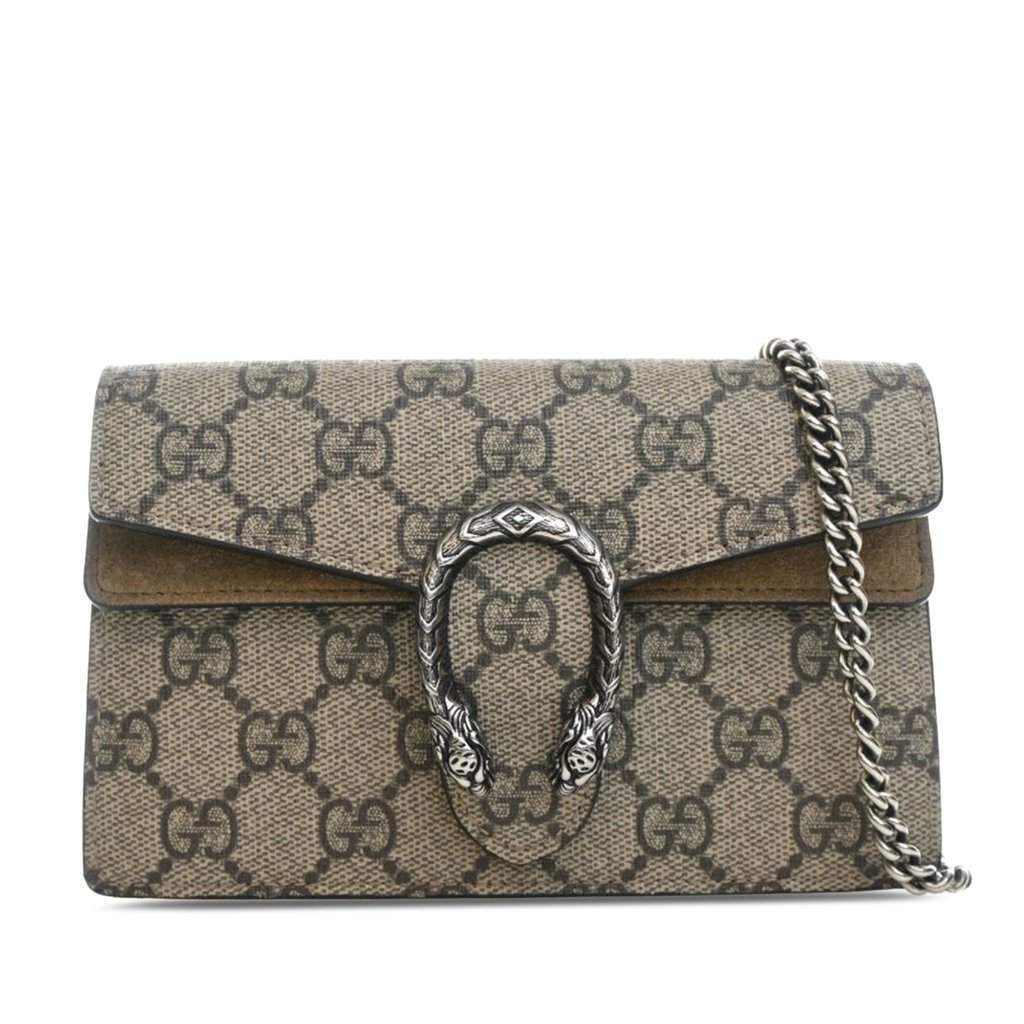 Gucci Mini GG Supreme Dionysus Crossbody Beige Very good condition - Front View