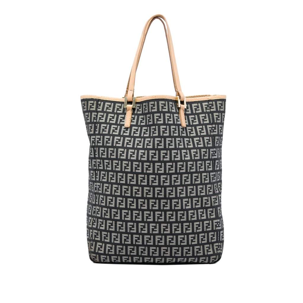 Fendi Zucchino Canvas Tote MultiColor Very good - Front View