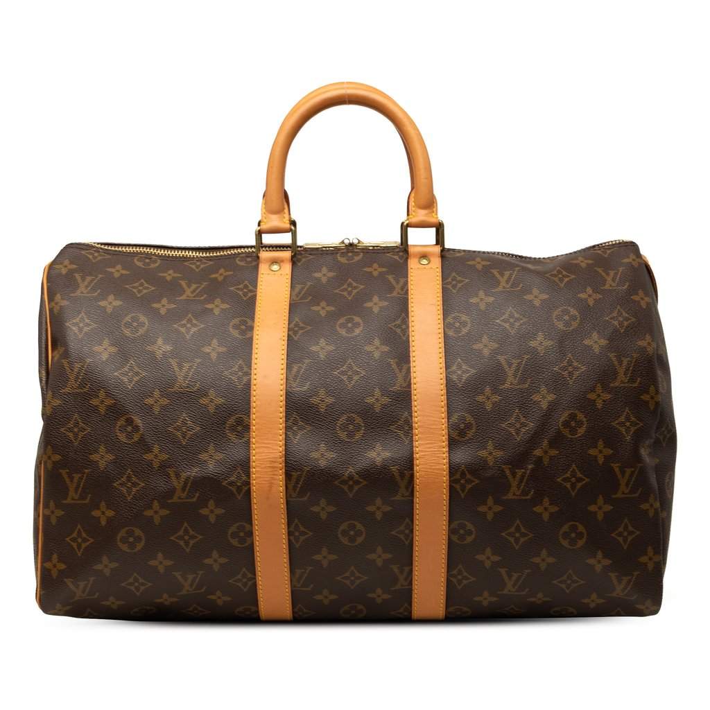 Louis Vuitton Monogram Keepall 45 Brown Very good - Front View