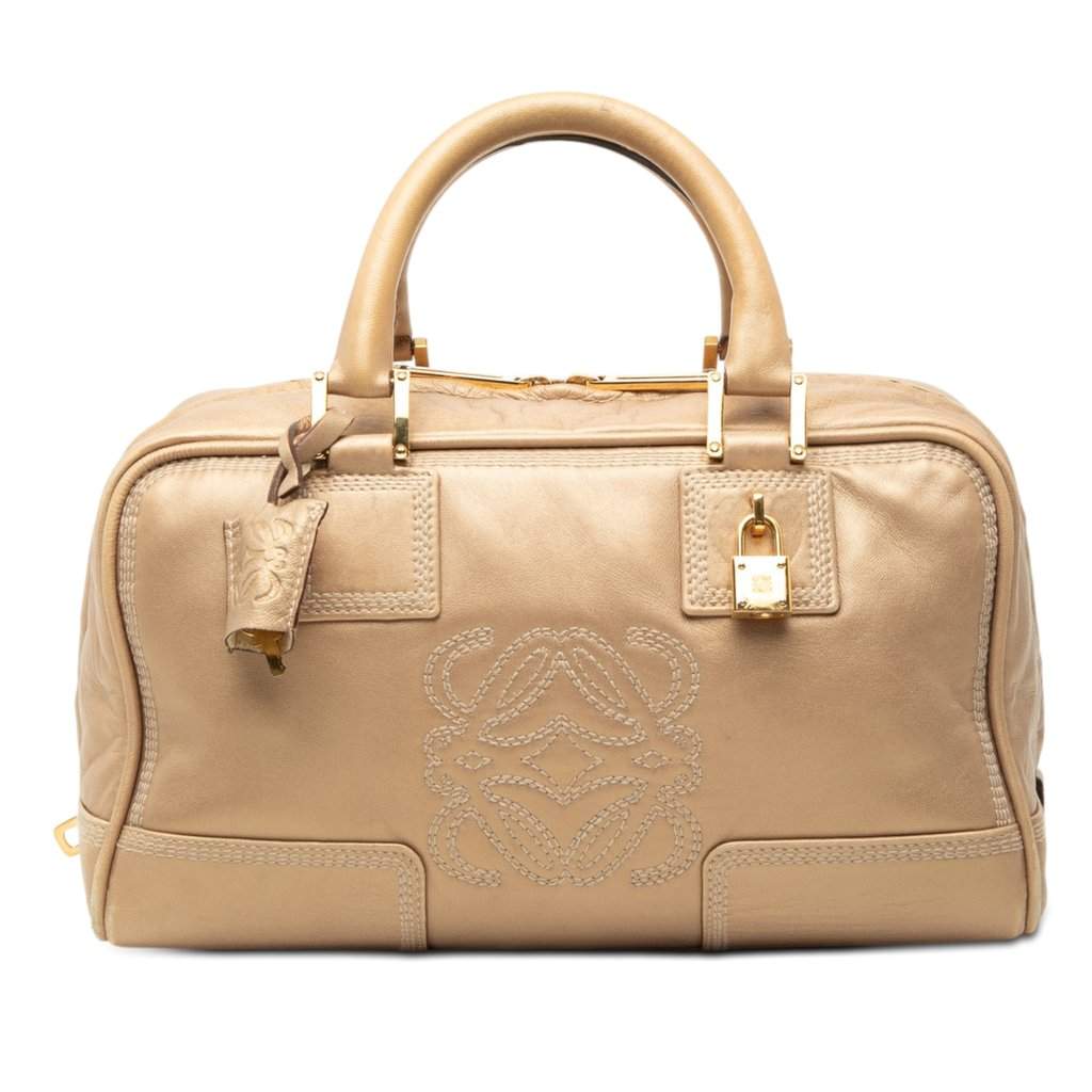 LOEWE Metallic Leather Amazona 28 Gold Leather Very good - Front View