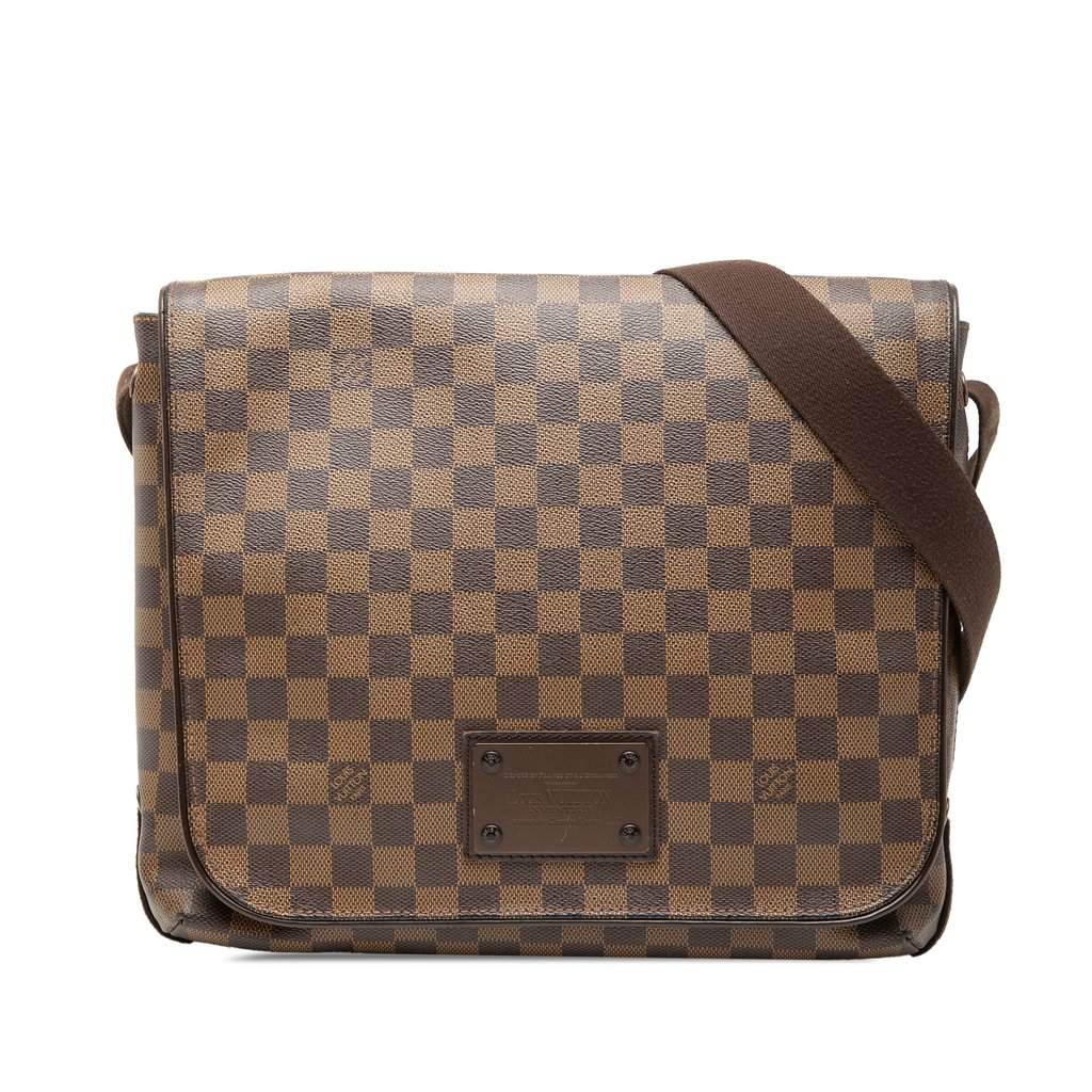 Louis Vuitton Damier Ebene Brooklyn MM Brown Very good - Front View