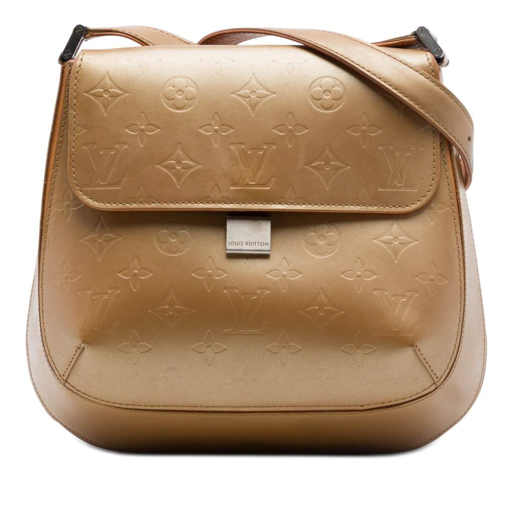 Louis Vuitton Monogram Mat Webster Street Brown Leather Very good condition - Front View