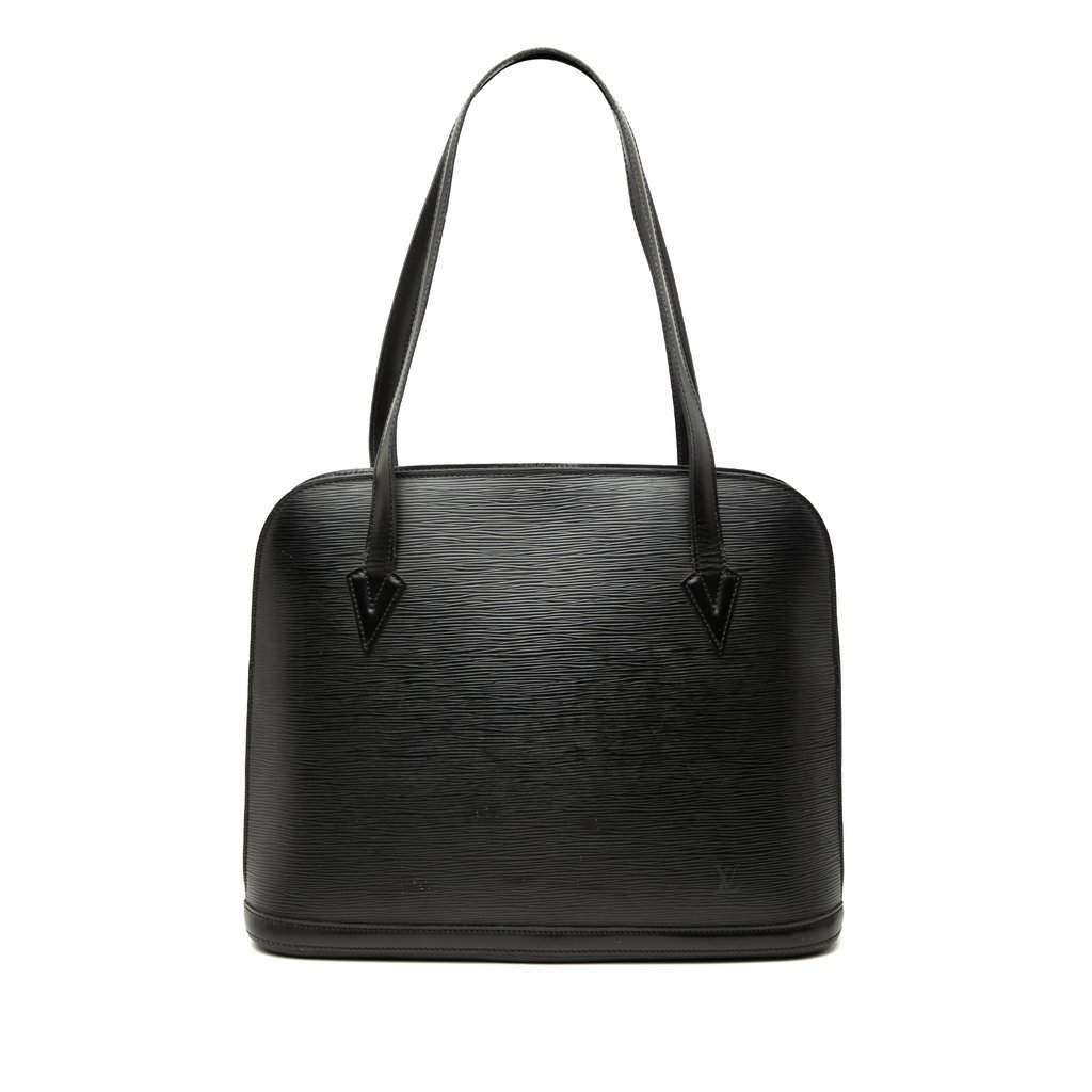 Louis Vuitton Epi Lussac Black Leather Very good - Front View