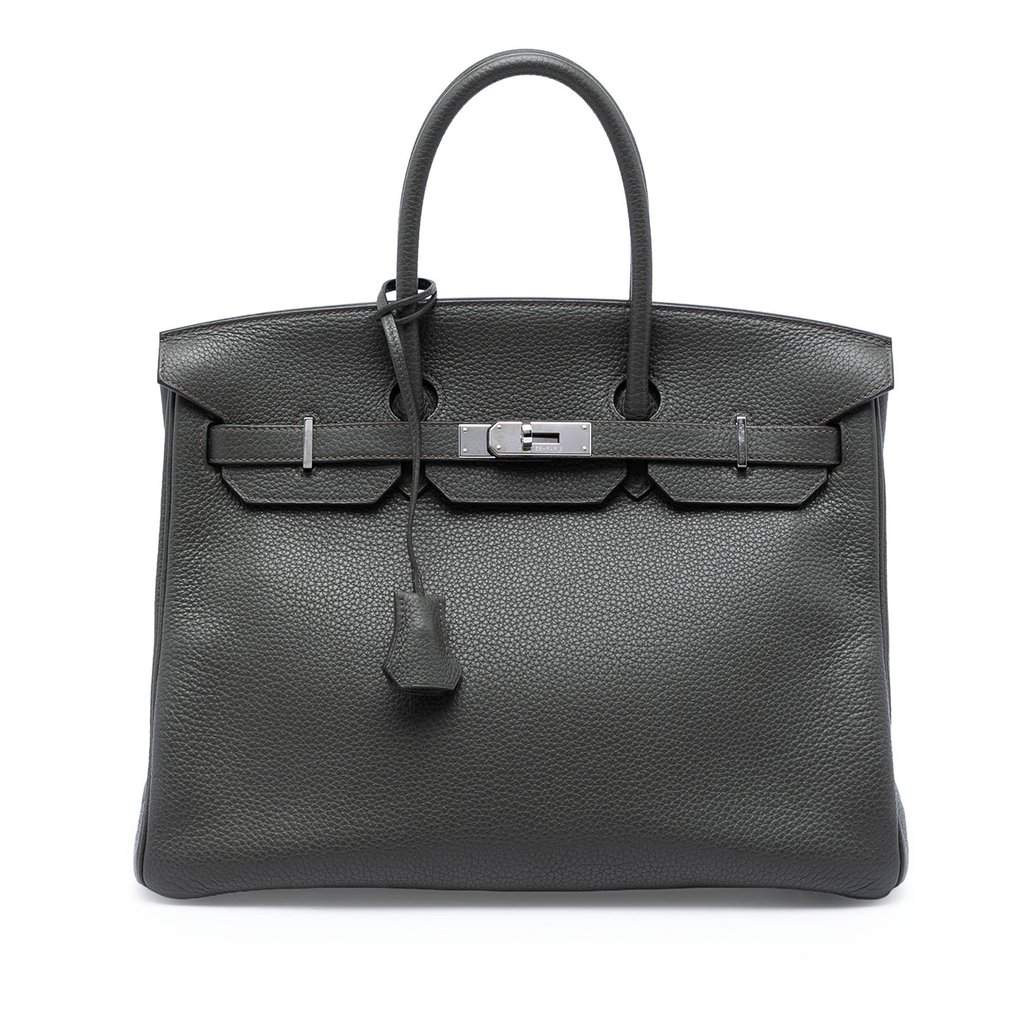 Hermès Clemence Birkin Retourne 35 MultiColor Leather Very good condition - Front View