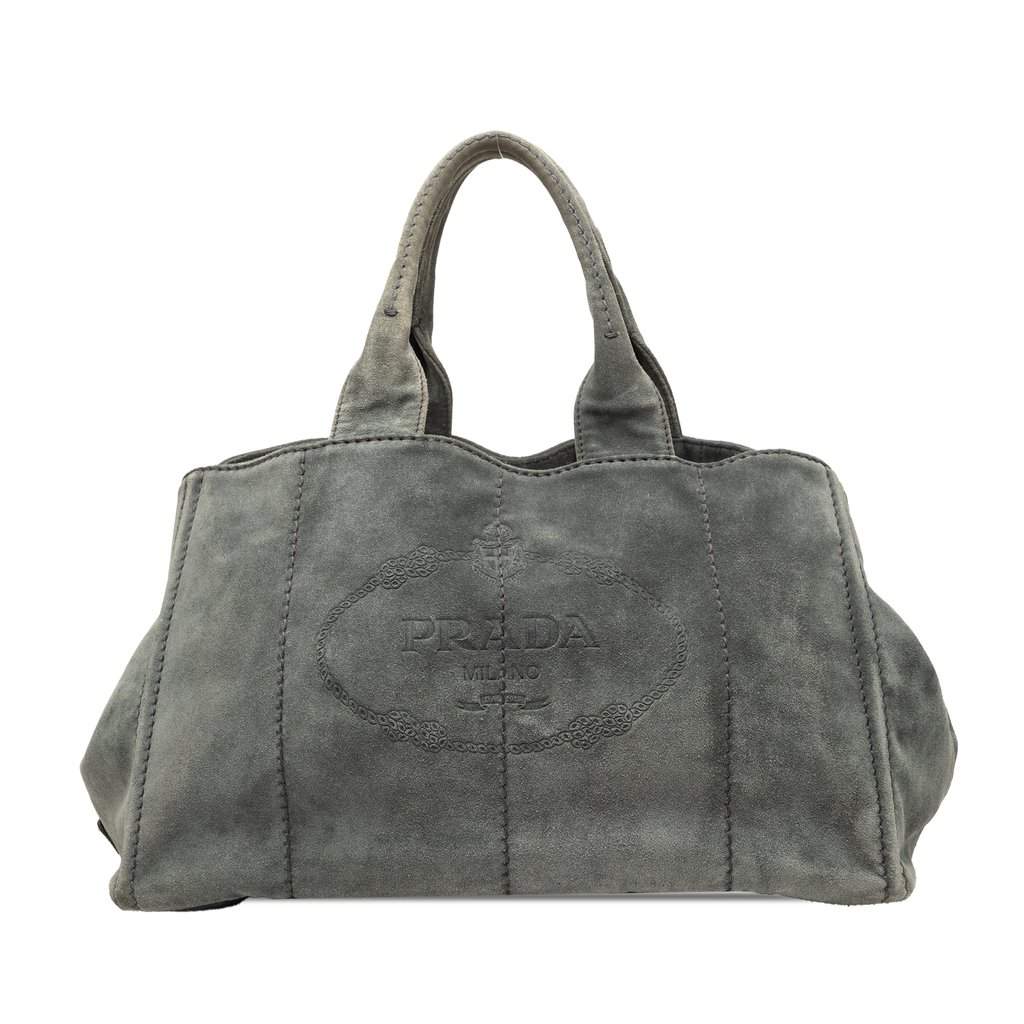 Prada Large Scamosciato Canapa Logo Satchel MultiColor Leather Very good condition - Front View