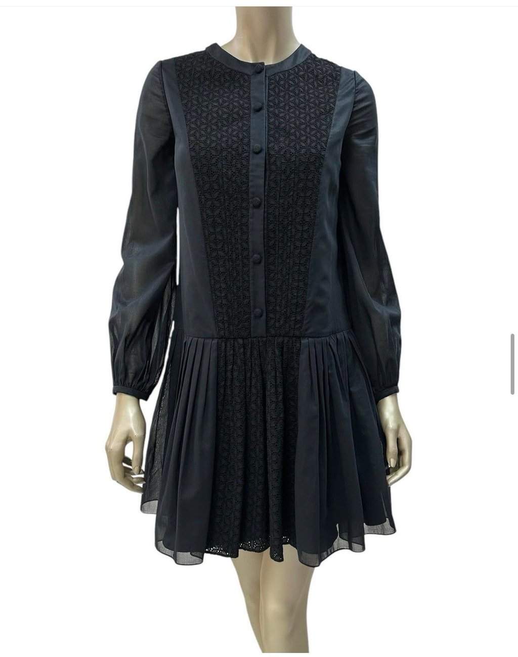 Saint Laurent Saint Laurent Mid-length dress Sz.38 Pre-Owned White Good condition - Front View