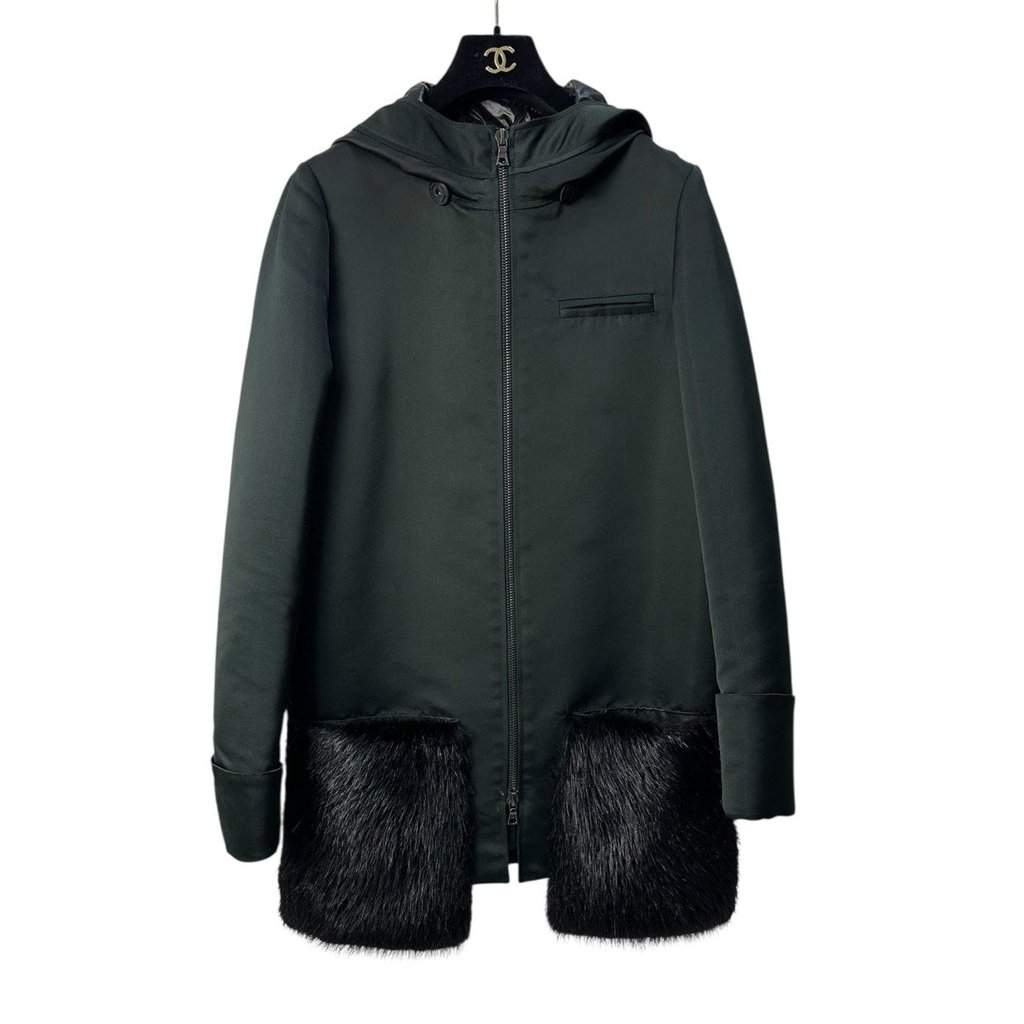 Vera Wang Vera Wang Pre-Fall 2014 Polyester Pockets Coat Sz.40 Pre-owned Navy Good condition - Front View