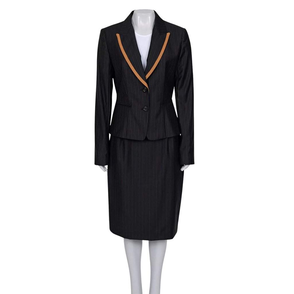 Christian Dior Christian Dior Black Wool Pinstripe Suit Sz. EU 42 / XXLPre-owned Black Wool Good condition - Front View
