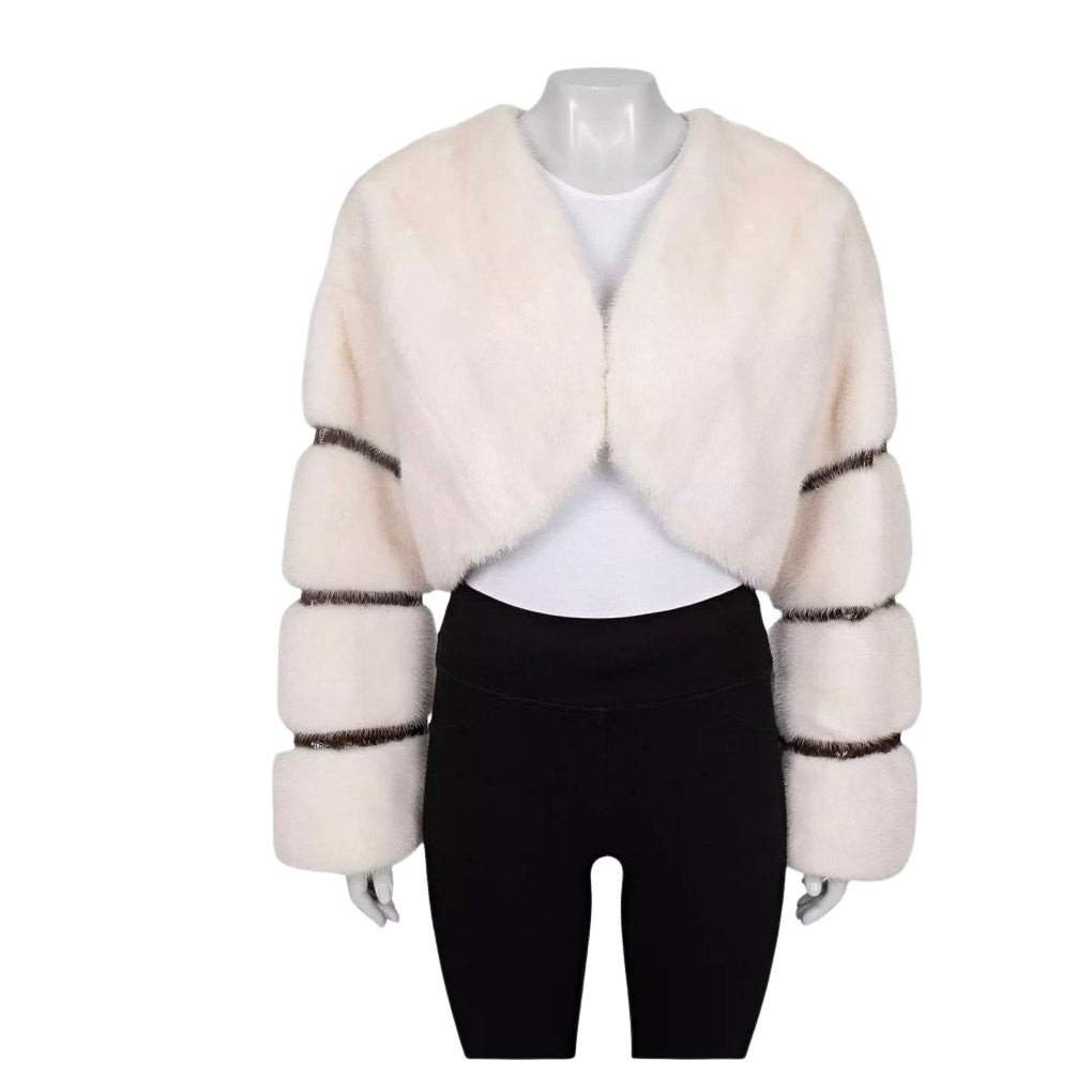 ZILLI Zilli White Cropped Jacket IT40 | S Pre-owned White Good condition - Front View