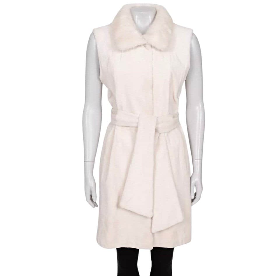 ZILLI Zilli Luxury White Vest - Size 40/ L Pre-owned White Silk Good condition - Front View