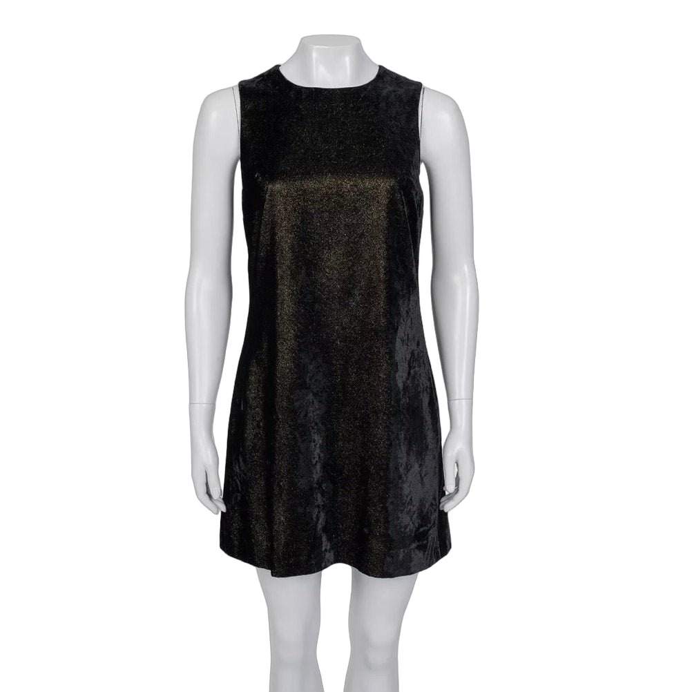 Versace Vintage Versace Versus Black Fitted Dress - Size 44/L Pre-owned Black Good condition - Front View
