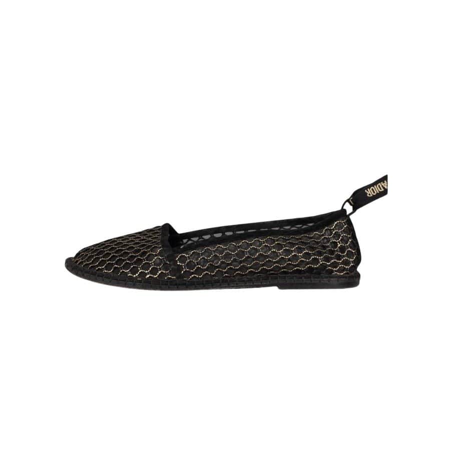 Christian Dior Christian Dior J’Adior Mesh Ballet Flats - Size 38 pre-owned Black Lace Good condition - Front View