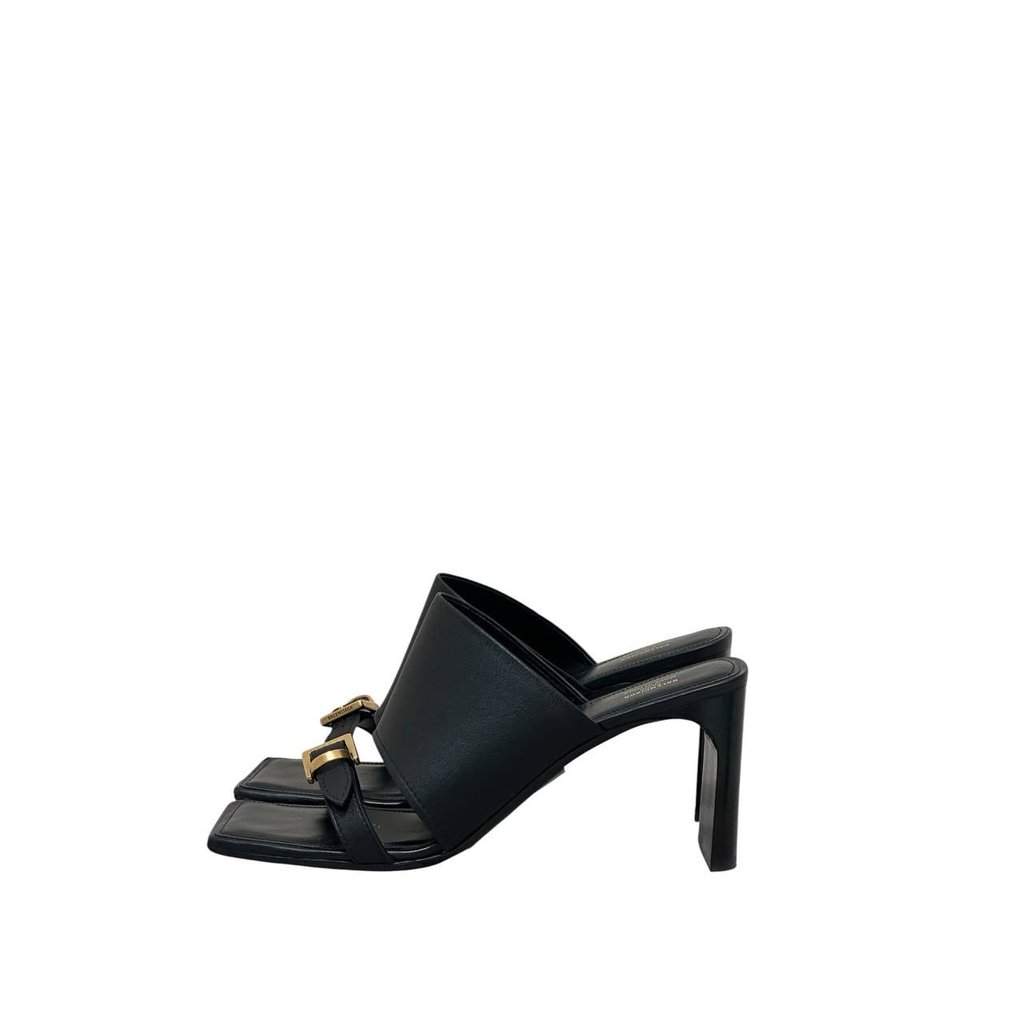 Balenciaga Balenciaga Sandali Bel Air Heels - EU 39 Pre-owned Black Leather Good condition - Front View