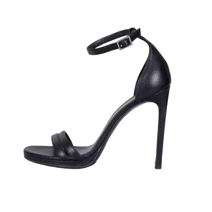 Saint Laurent Saint Laurent Black Leather Tribute Heels Size 37 Pre-owned Black Leather Good condition - Front View