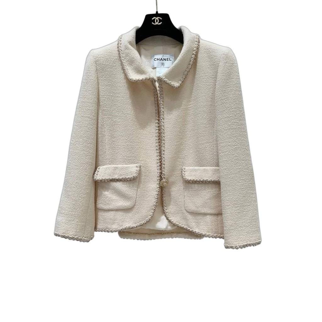 Chanel Chanel Paris Venise 2010 Resort Tweed Jacket Sz.38/40 Pre-owned Red Tweed Good condition - Front View