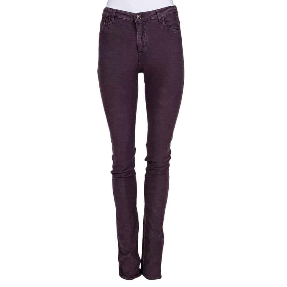 Chanel Chanel Purple Mid-Rise Skinny Jeans Sz.36 Pre-owned Purple Cotton Good - Front View