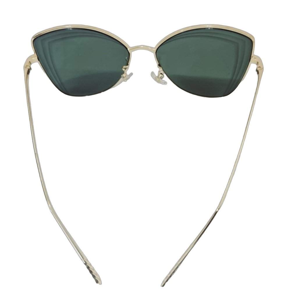 Chanel Cat Eye sunglasses Gold Metal Very good - Front View