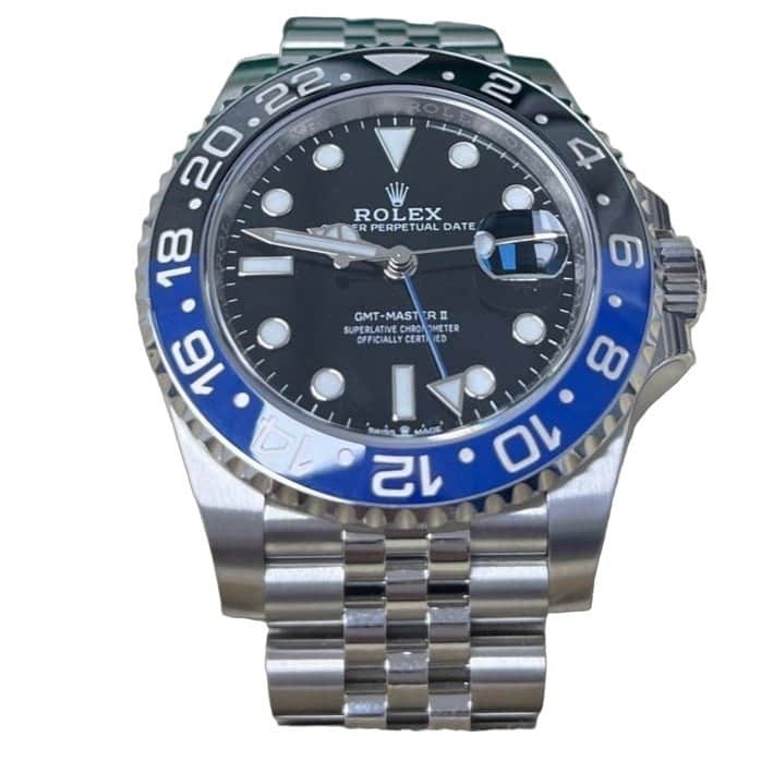 Rolex GMT-Master II 40mm Blue Never worn - Front View
