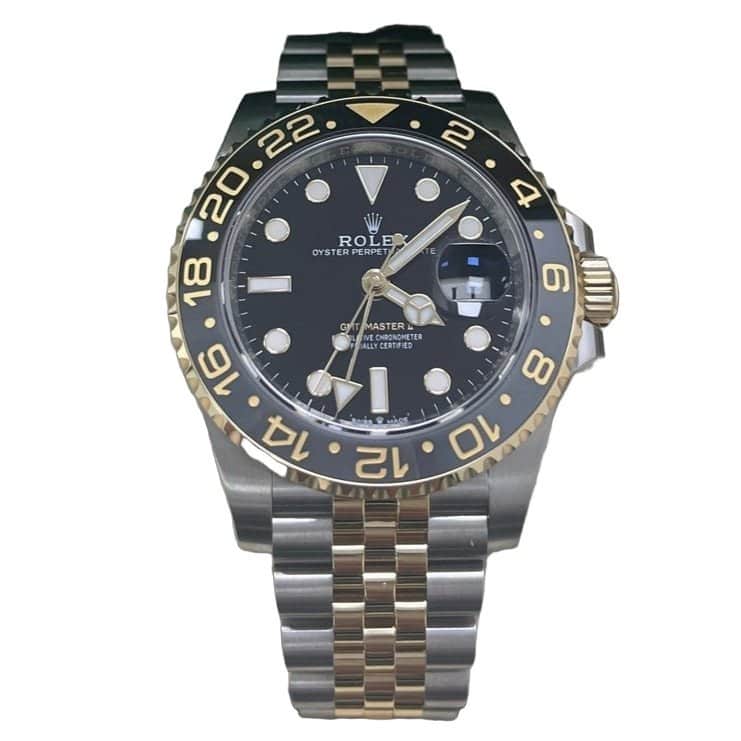 Rolex GMT-Master II 40mm Black Never worn - Front View