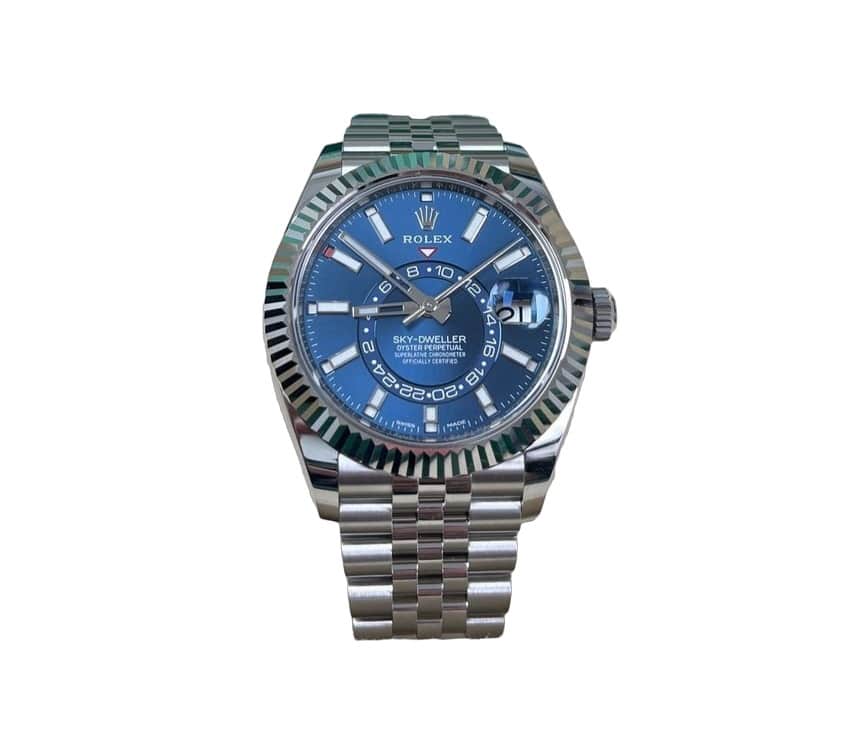 Rolex Sky-Dweller 42mm Blue Never worn - Front View
