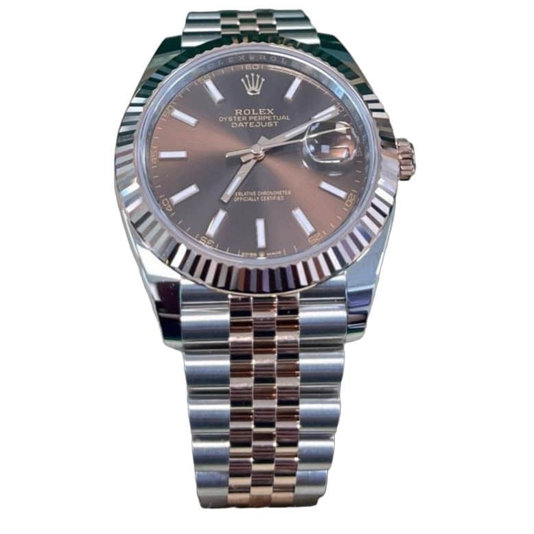 Rolex Datejust 41 Pink Never worn - Front View