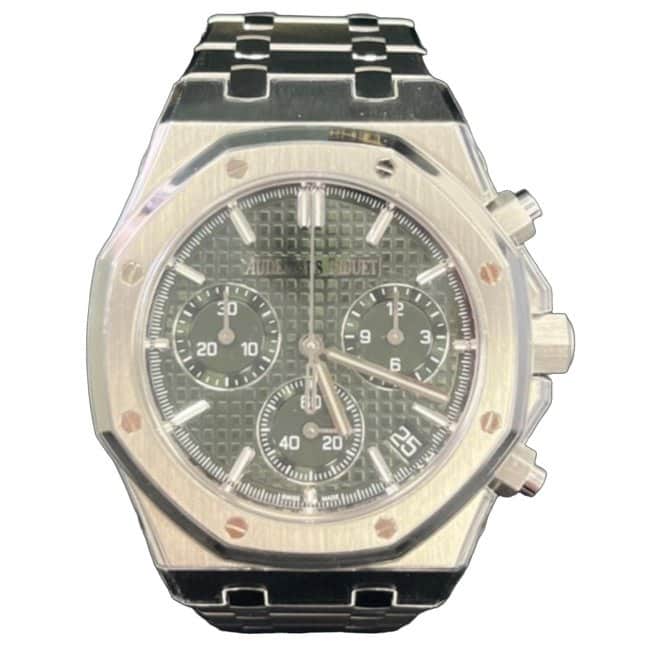 Audemars Piguet ROYAL OAK SELFWINDING CHRONOGRAPH 41mm Green Never worn - Front View