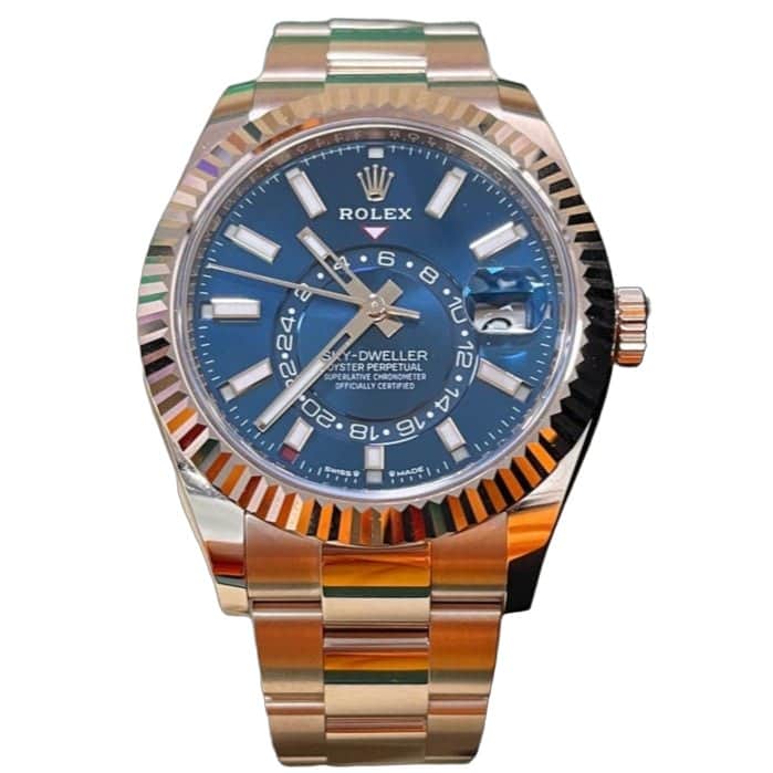 Rolex Sky-Dweller 42mm Blue Never worn - Front View