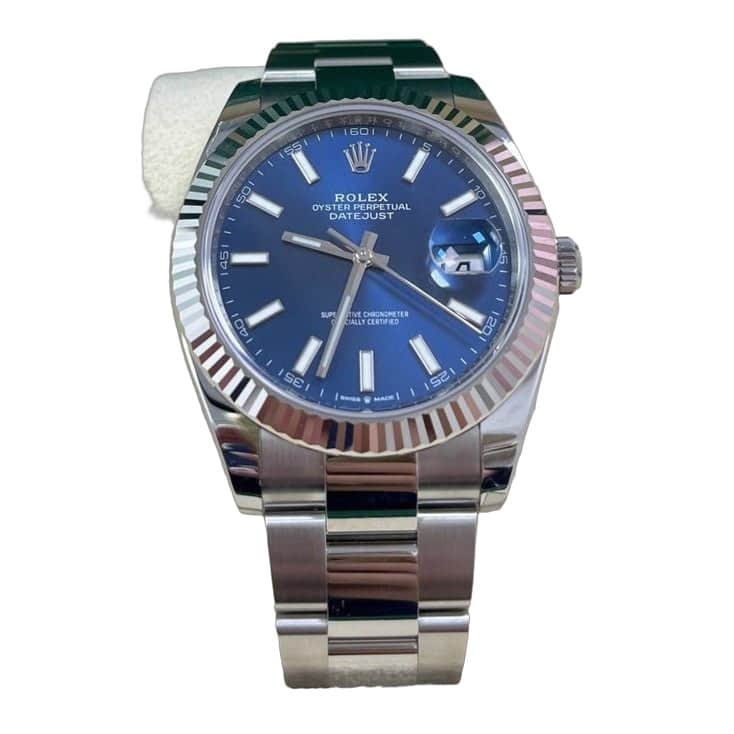 Rolex Datejust 41 Blue Never worn - Front View