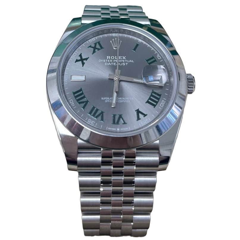 Rolex Datejust 41 Green Never worn - Front View