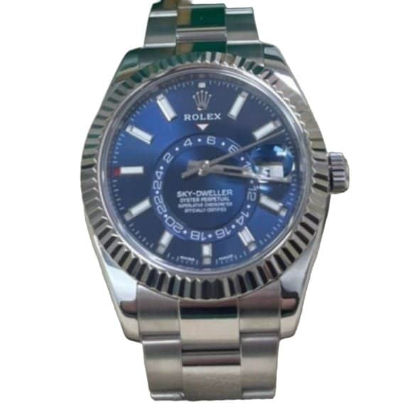 Rolex Sky-Dweller 42mm Blue Never worn - Front View