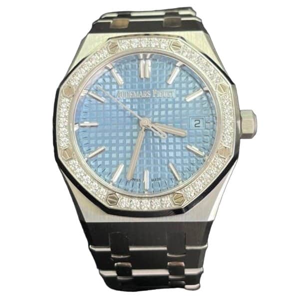 Audemars Piguet Royal Oak Selfwinding 34mm Blue Never worn - Front View