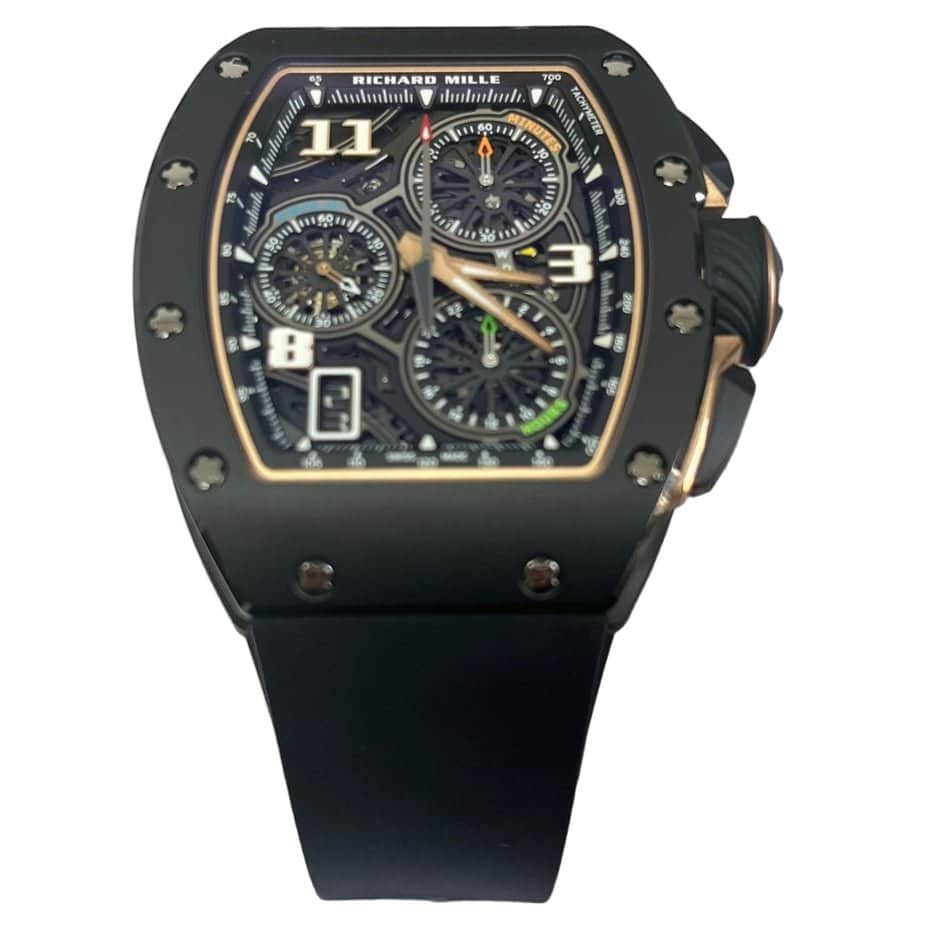 Richard Mille RM72-01 Automatic Winding Lifestyle Flyback Chronograph Black Ceramic Black Never worn - Front View